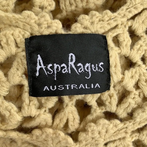 ASPARAGUS AUSTRALIA | Crochet top in cream - Picture 5 of 6